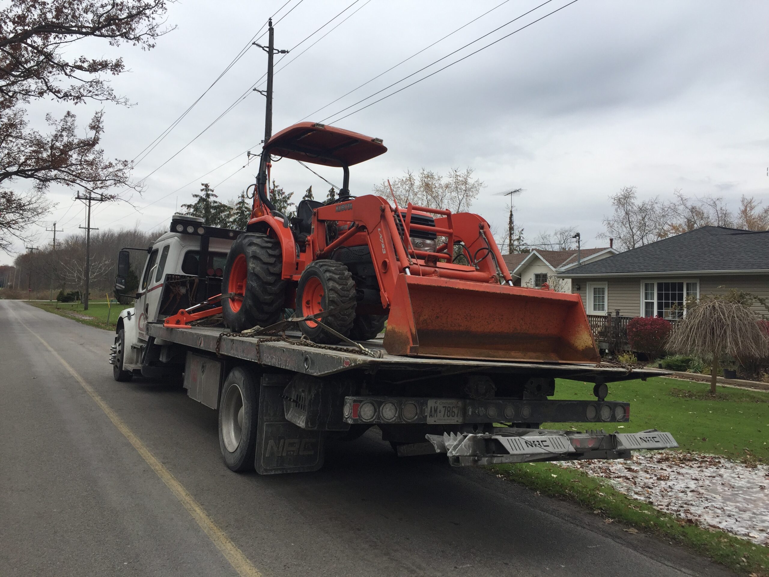 Construction Machinery Towing Pickering