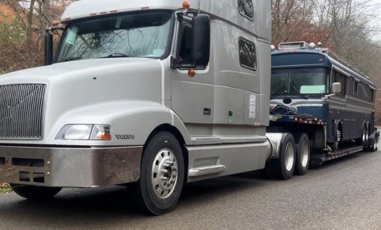 tour bus towing